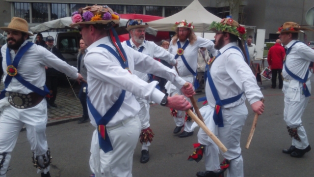 Jockey Dancing at a Belgian Market - May 2016