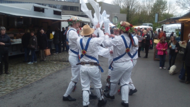 Jockey Dancing at a Belgian Market - May 2016