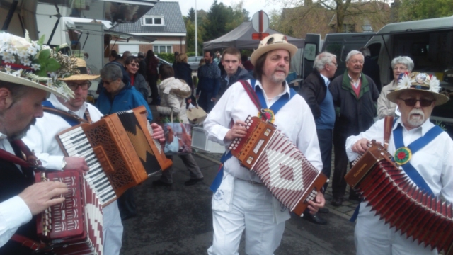 Jockey Dancing at a Belgian Market - May 2016