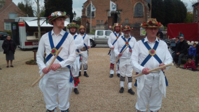 The Men Lined up Ready for Action