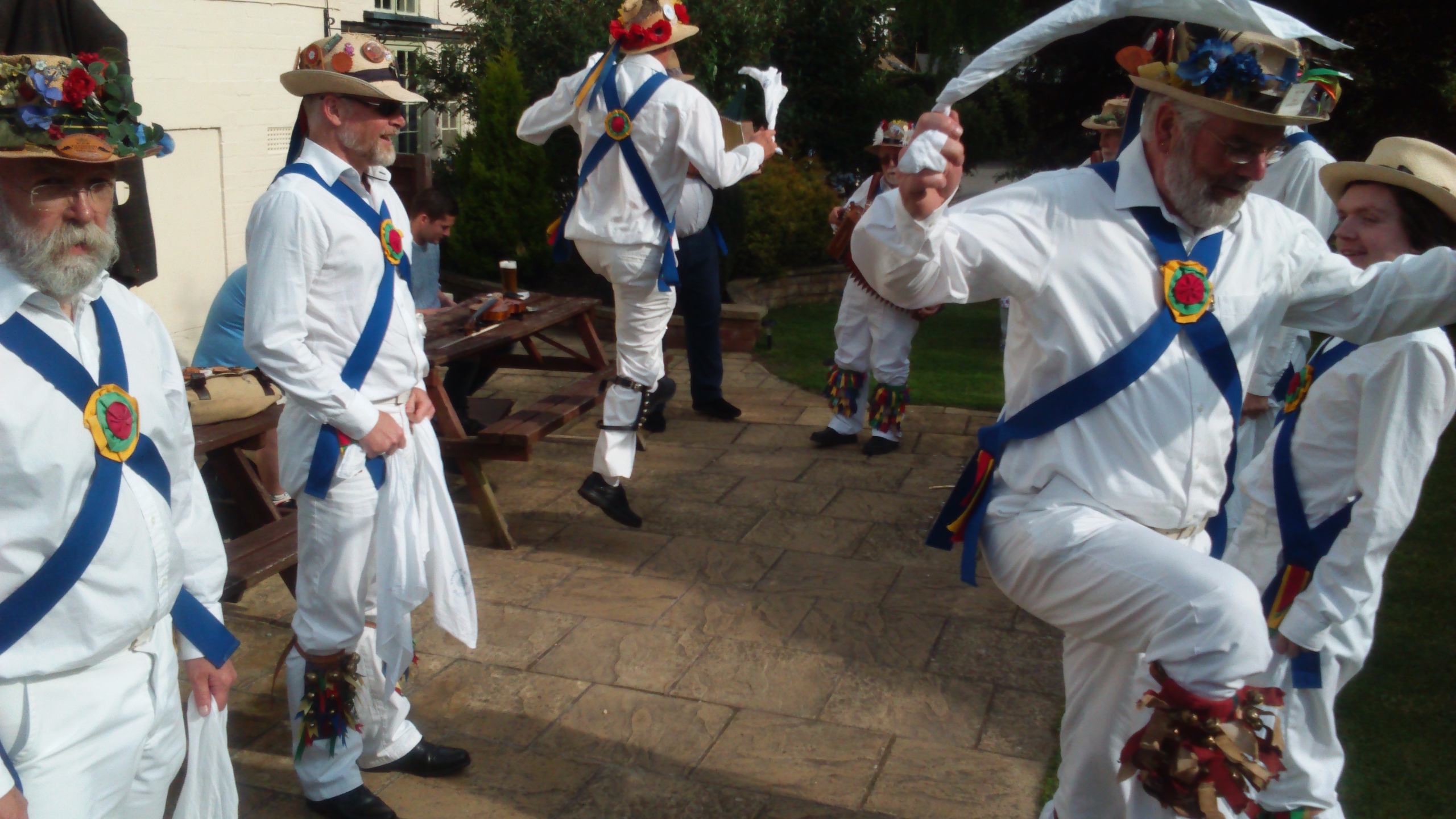 Capering in a dance at The Mary Arden in Wilmcote
