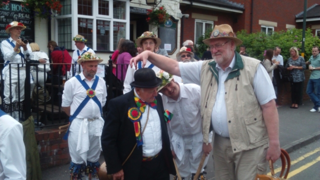 Jockey at Harborne Carnival with Medium Roy on Melodeon