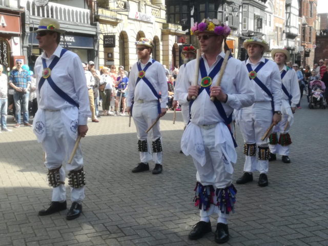 Dancing in Chester with Chester Morris Men - April 2018