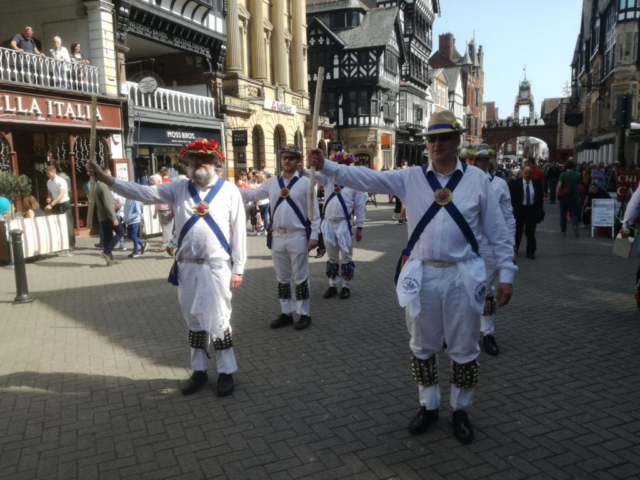 Dancing in Chester with Chester Morris Men - April 2018
