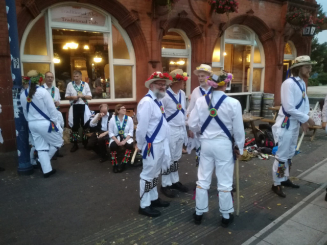 With Guests at "The Woodman" for an Evening of Dancing in June