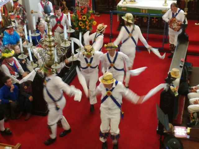 Dancing at Saddleworth Rushcart - 26th August 2018