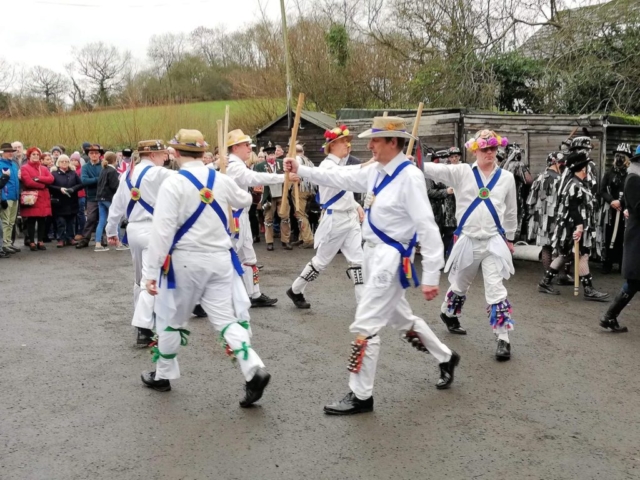 Dancing out with Alvechurch Morris Men on 1st January 2019 - (Photograph courtesy of Dave Fisher)