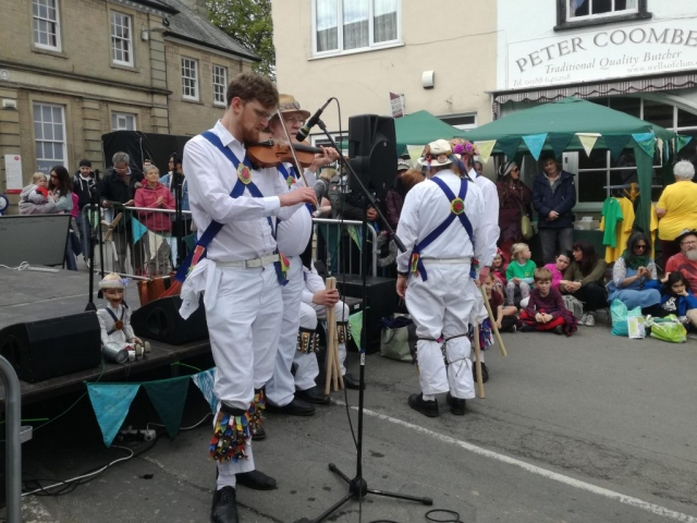 Our Squire Playing at Clun Green Man Festival - 2019