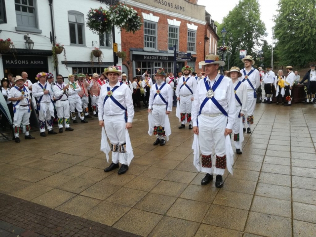 Dancing at the massed display in Solihull