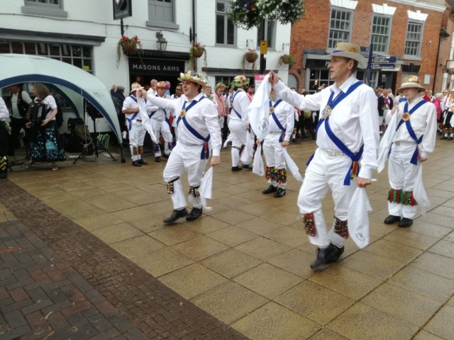 Dancing at the massed display in Solihull